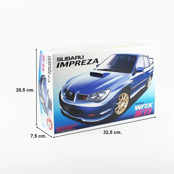 Fujimi ID-83 03669 1/24 Ölçek, Subaru (GH-GDB) New Impreza Sedan WRX STi, Otomobil Plastik Model Kiti - Resim 5