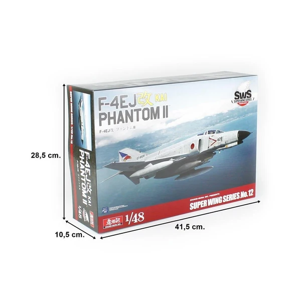 SWS 48-12 1/48 Ölçek, F-4EJ Kai Phantom II Savaş Uçağı, Plastik Model kiti - Resim 5