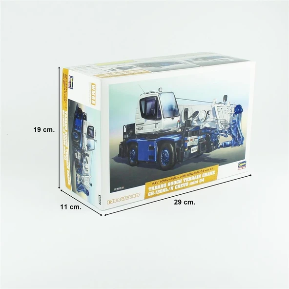 Hasegawa WM08 66008 1/35 Ölçek, Tadano Rough Terrain Crane GR-130NL/N Crevo Mini G4, Plastik Model Kiti - Resim 5