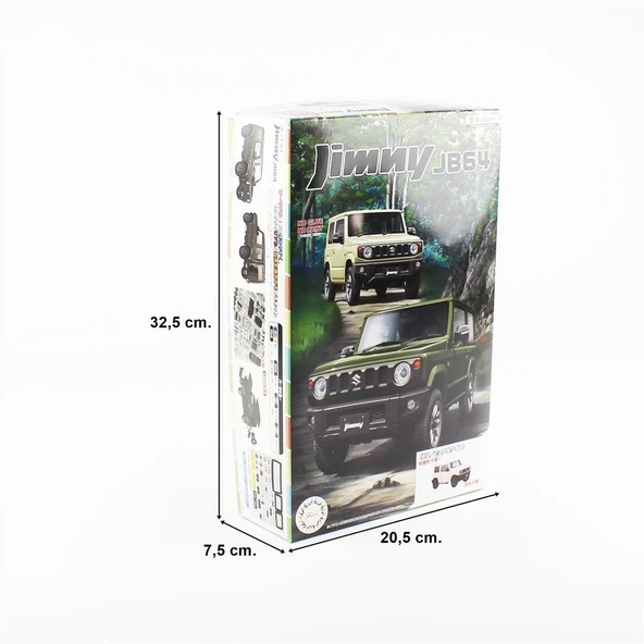 Fujimi C-NX-18 06634 1/24 Ölçek, Suzuki Jimny JB64 (XC/Pure White), Cip Plastik Model Kiti - Resim 5