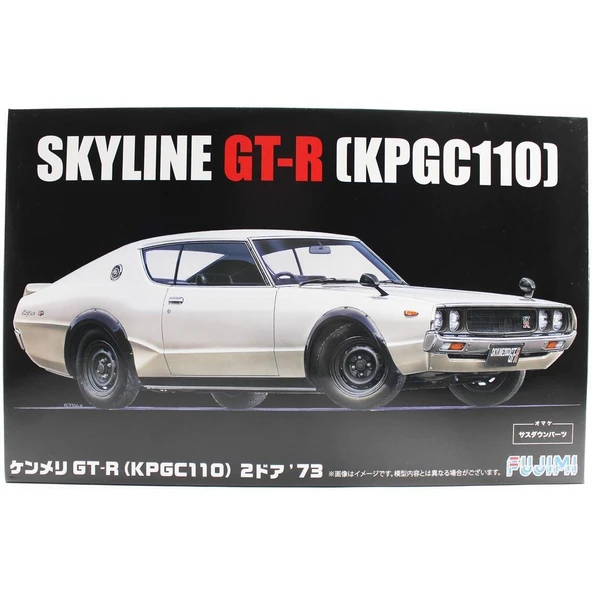 Fujimi ID-46 03926 1/24 Ölçek, Nissan KPGC110 Skyline GT-R 2-Door 1973, Otomobil Plastik Model Kiti ürün görseli 1
