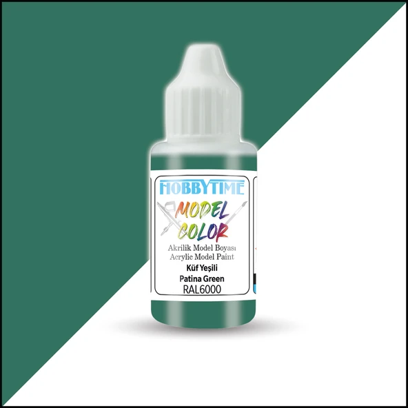 Hobbytime 407 18 ml. RAL6000 Küf Yeşili (Patina Green), Akrilik Model Boyası ürün görseli