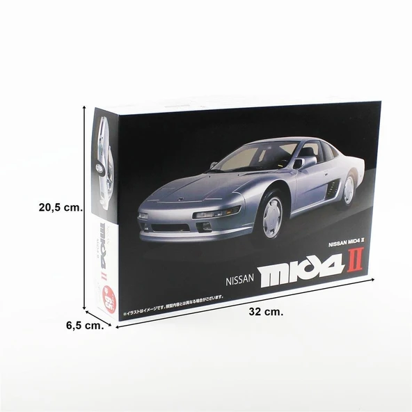 Fujimi ID-65 04719 1/24 Ölçek, Nissan MID4 II, Otomobil Plastik Model Kiti - Resim 5