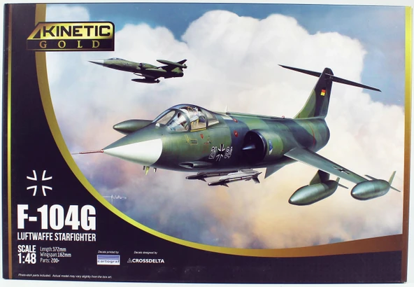 Kinetic K48083 1/48 Ölçek, F-104G (Luftwaffe Starfighter) Savaş Uçağı, Plastik Model kiti ürün görseli