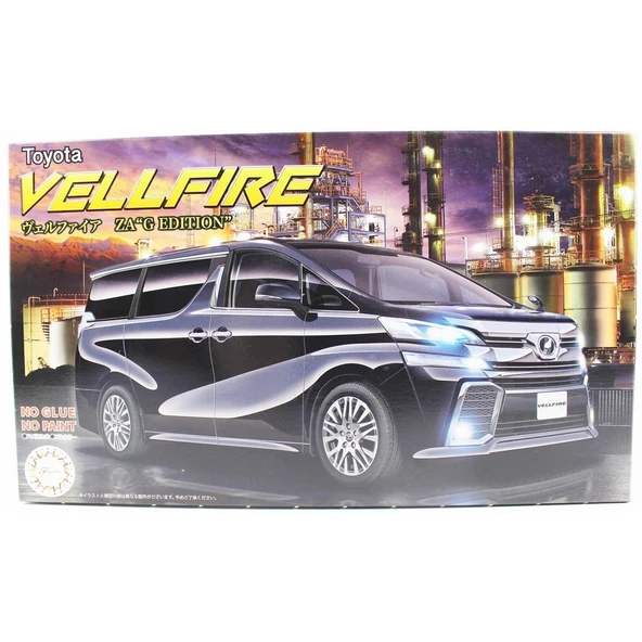 Fujimi C-NX-1 06609 1/24 Ölçek, Toyota Vellfire ZA G Edition (Black), Minibüs Plastik Model Kiti ürün görseli
