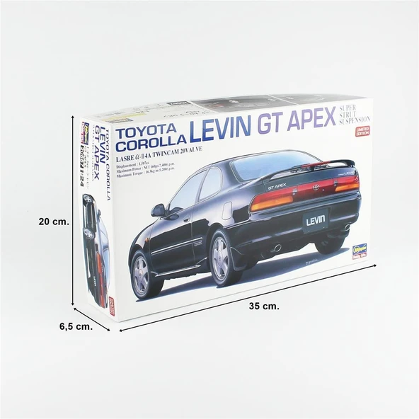 Hasegawa 20667 1/24 Ölçek, Toyota Corolla Levin GT Apex Super Strut Suspension, (Limited Edition) Otomobil Plastik Model Kiti - Resim 5