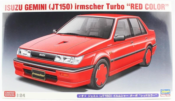 Hasegawa 20664 1/24 Ölçek, Isuzu Gemini (JT150) Irmscher Turbo (Red Color), (Limited Edition) Otomobil Plastik Model Kiti ürün görseli