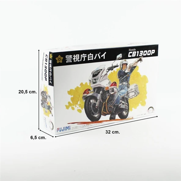 Fujimi Bike-No14 14166 1/12 Ölçek, CB1300P Polis Motorsikleti Plastik Model Kiti - Resim 5