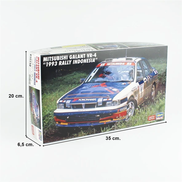 Hasegawa 20697 1/24 Ölçek, Mitsubishi Galant VR-4 (1993 Rally Indonesia),(Limited Edition) Yarış Aracı Plastik Model Kiti - Resim 5
