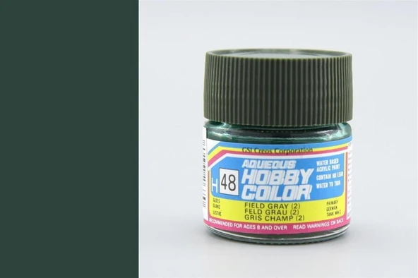Mr.Hobby H-048 10 ml. Field Gray (2), Aqueous Serisi Model Boyası ürün görseli