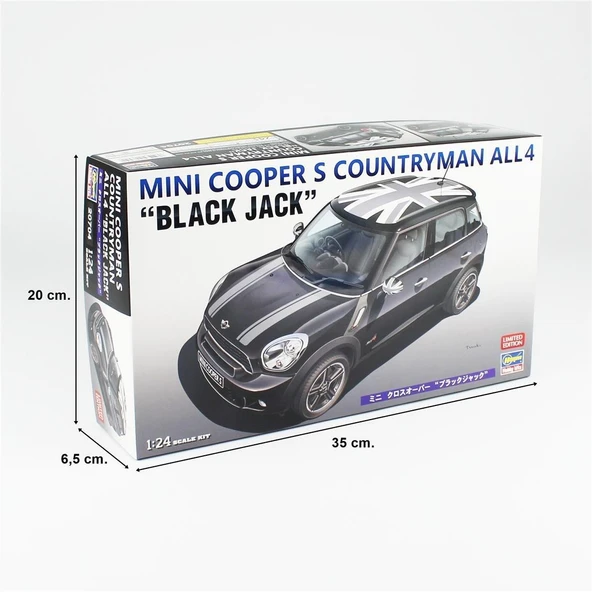 Hasegawa 20704 1/24 Ölçek, Mini Cooper S Countryman All4, Otomobil Plastik Model Kiti - Resim 5