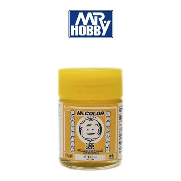 Mr.Hobby CR3 10 ml. Primary Color Pigments Yellow, Mr.Color Serisi Model Boyası ürün görseli