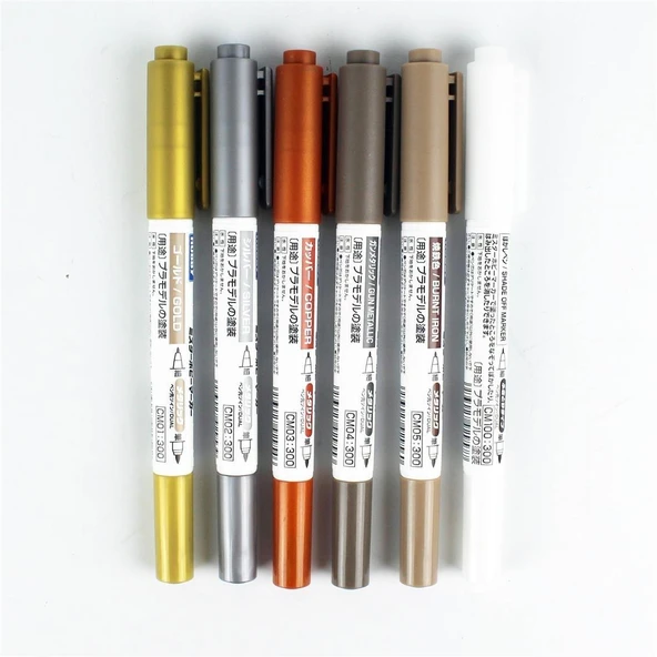 Mr.Hobby CMS-01 5 Renk ve CM100 Marker Detaylandırma Kalemi Seti ürün görseli