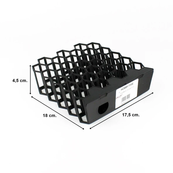 Siyah Boya Standı, 35 Adet 17 ml. Boyalar İçin - Resim 5