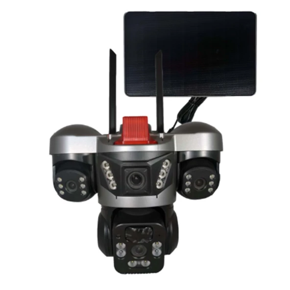 APRONX APX-WSP364 9MP 3.6MM 2X2.8MM 4G SOLAR UCLU KAMERA VE PANAROMIK LENS 24 LED PTZ