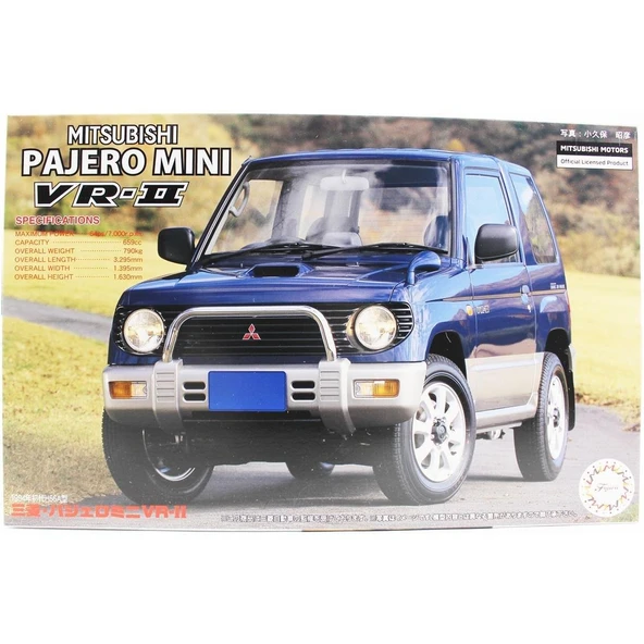 Fujimi ID-1 04625 1/24 Ölçek, Mitsubishi Pajero Mini VR-II 1994, Cip Plastik Model Kiti ürün görseli 1
