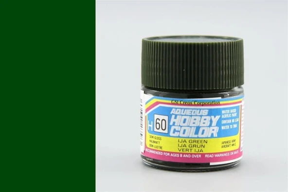 Mr.Hobby H-060 10 ml. IJA Green, Aqueous Serisi Model Boyası ürün görseli