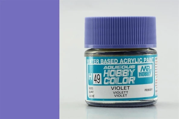 Mr.Hobby H-049 10 ml. Violet, Aqueous Serisi Model Boyası ürün görseli