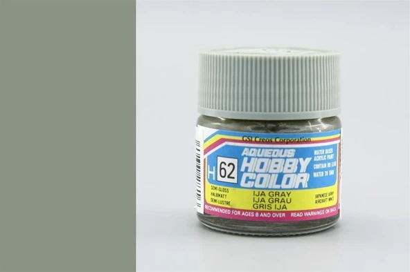 Mr.Hobby H-062 10 ml. IJA Gray, Aqueous Serisi Model Boyası ürün görseli