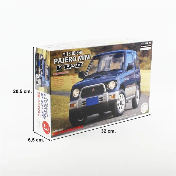 Fujimi ID-1 04625 1/24 Ölçek, Mitsubishi Pajero Mini VR-II 1994, Cip Plastik Model Kiti - Resim 5