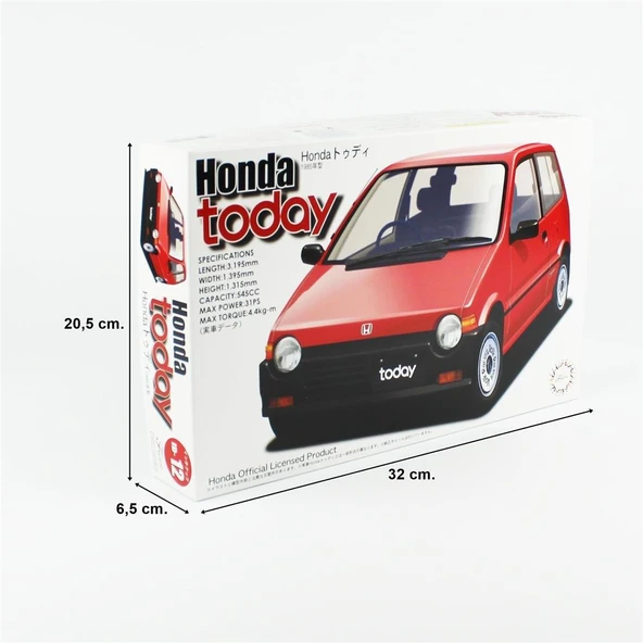 Fujimi ID-12 04692 1/24 Ölçek, Honda Today G, Otomobil Plastik Model Kiti - Resim 5