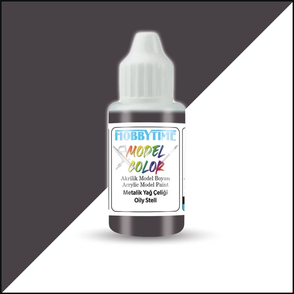 Hobbytime 441 18 ml. Metalik Yağ Çeliği (Oily Stell), Akrilik Model Boyası ürün görseli 1