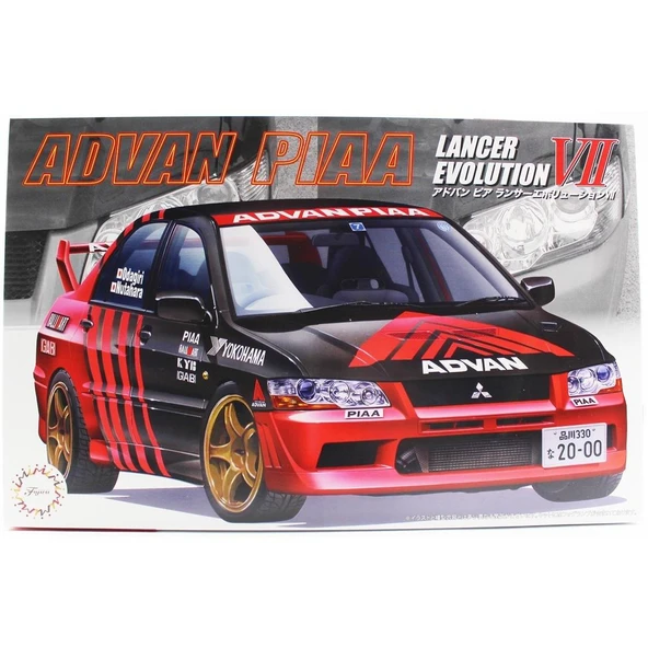 Fujimi ID-307 04762 1/24 Ölçek, Mitsubishi Advan-Piaa Lancer Evolution VII, Yarış AracıPlastik Model Kiti ürün görseli 1
