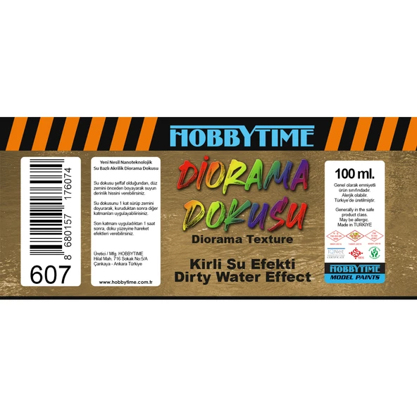 Hobbytime 607 100 ml. Bulanık Durgun Su Dokusu (Muddy Still Water) - Resim 2