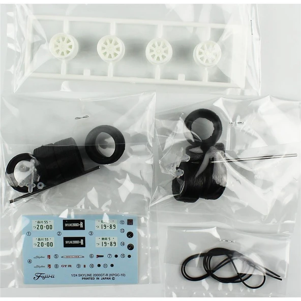 Fujimi ID-163 03840 1/24 Ölçek, Nissan KPGC10 Skyline GT-R Semi- Works, Otomobil Plastik Model Kiti - Resim 3