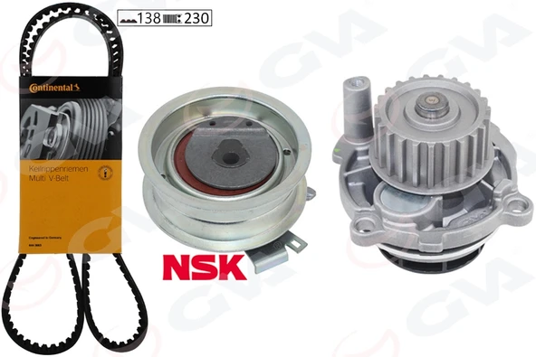 GVA 59WPK7511-1 DEVİRDAİMLİ TRİGER SETİ GOLF4/5-BORA-JETTA-PASSAT-A3-LEON-OCTAVIA 1.6 98>AKL-AEH-AVU-BGU-BSE-BFQ-ALZ 06A198119-06B121011-06B121011L ürün görseli 1