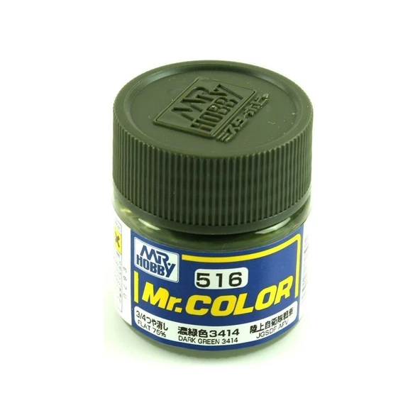Mr.Hobby C-516 10 ml. Dark Green 3414, Mr.Color Serisi Model Boyası ürün görseli 1