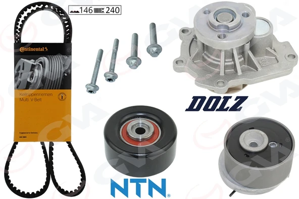 GVA 59WPK9007 DEVİRDAİMLİ EKSANTRİK GERGİ KİTİ ASTRA H-J-INSIGNIA-VECTRA C-CRUZE 1.6-1.8 Z16XEP-XER-A16LET-XER-B16 1606314-1606355-95516739-95516740 ürün görseli 1