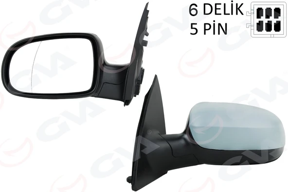 GVA 1090216 DIŞ DİKİZ AYNASI SOL CORSA C 01> ELEKTRİKLİ ISITMALI ASTARLI ASFERİK 5 FİŞ VM-200EHPAL 1428304-1428856-1426527 ürün görseli 1