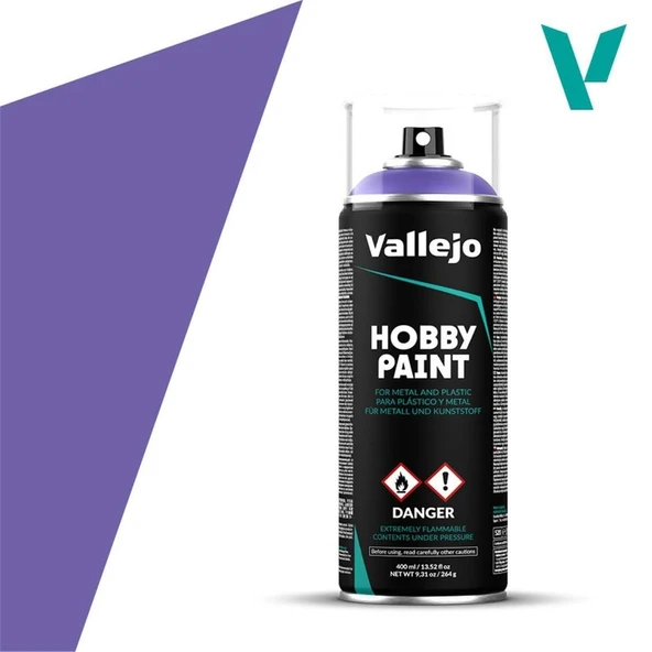 Vallejo 28025 400 ml. Alien Purple, Sprey Model Boyası ürün görseli
