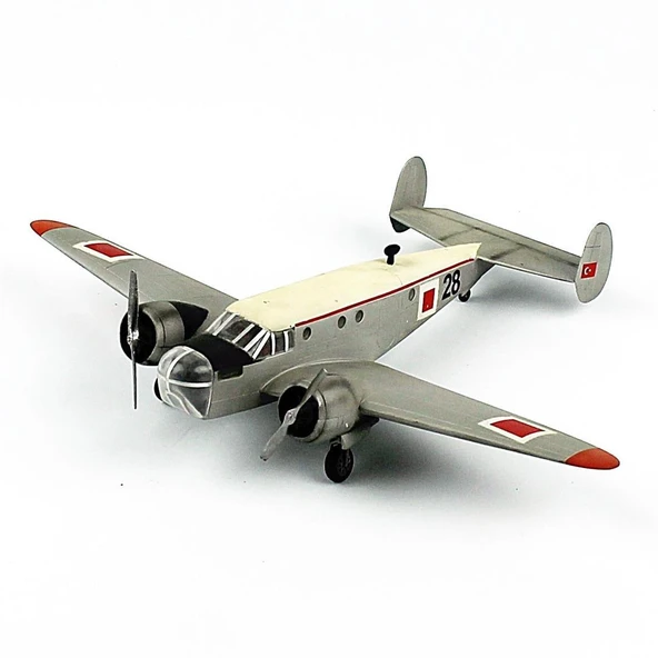 QD189 1/72 Ölçek, Beech AT-11 Kansan, Türk Hv. Kuv., Sergilemeye Hazır Savaşl Uçağı Modeli - 2