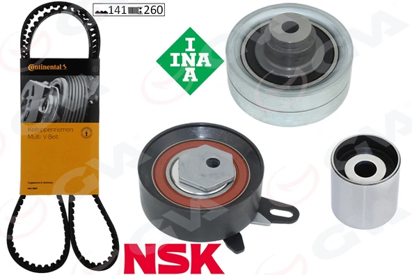 GVA 59T7580 TRİGER SETİ 141x26 CRAFTER 2.5TDI BJK-BJL-BJM K015661XS 076198119 ürün görseli 1