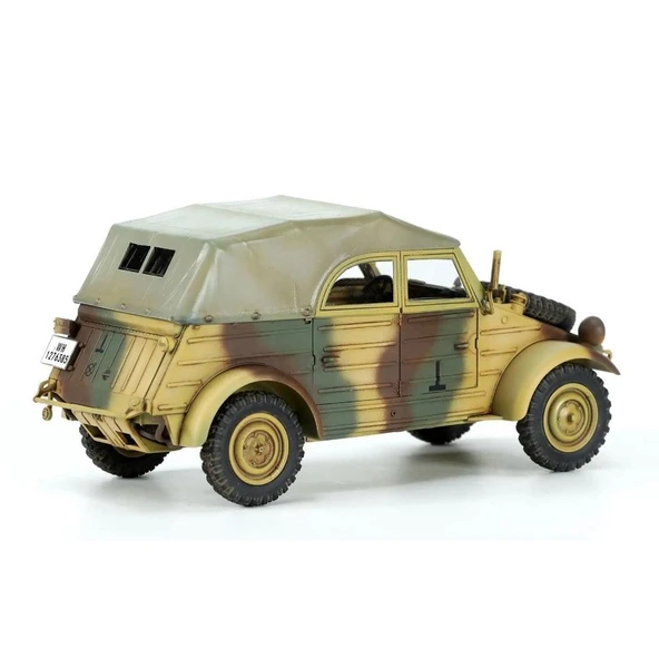 1/35 German Pkw.K1 Kübelwagen Type 82 (Eastern Front), Plastik Model Kiti - Resim 3