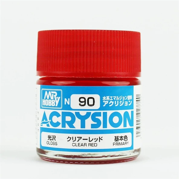 Mr.Hobby N-090 10 ml. Clear Red, Acrysion Serisi Model Boyası ürün görseli