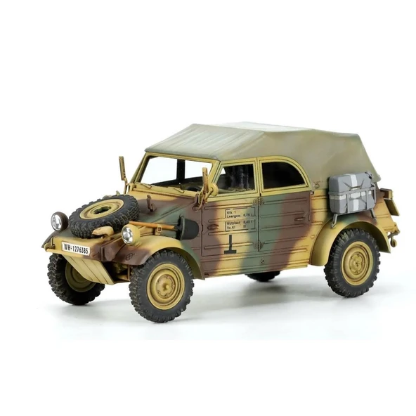 1/35 German Pkw.K1 Kübelwagen Type 82 (Eastern Front), Plastik Model Kiti - Resim 2
