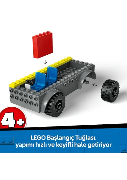 Lego City Merdivenli İtfaiye Kamyonu 60463 Lisanslı Ürün - Resim 3