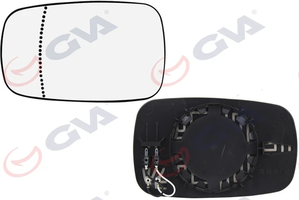 GVA 1111001 AYNA CAMI SOL MEGANE-SCENIC 03> ISITMALI ASFERİK VM-138AGHL-OE 7701054752 ürün görseli 1