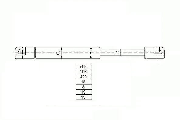 DESPA D00003 BAGAJ AMORTİSÖRÜ FİAT MAREA SW 98 > D0007 46420780 ürün görseli 1