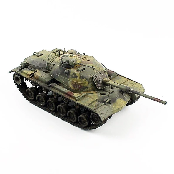 QD285 1/35 Ölçek, M48A2 us Kara Kuv., Sergilemeye Hazır Plastik Tank Modeli ürün görseli 1
