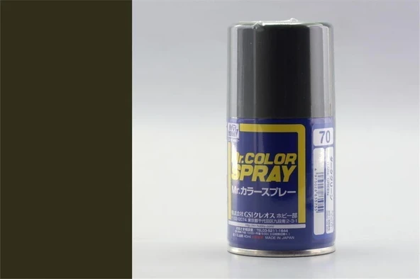 Mr.Hobby S-070 100 ml. Dark Green, Sprey Model Boyası ürün görseli