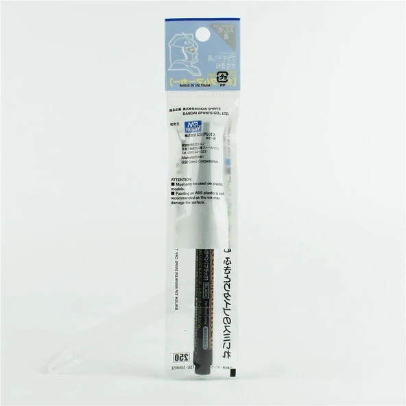 Mr.Hobby GM-20 Black (Brush Type), Gundam Marker Kalemi - Resim 4