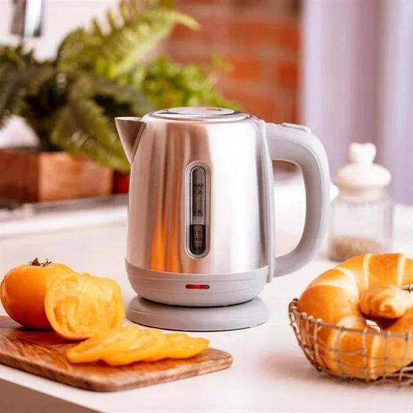 Crown Crw-7211 1800w 1.8 Litre Lüks Çelik Su Isıtıcı Kettle İnox - 2