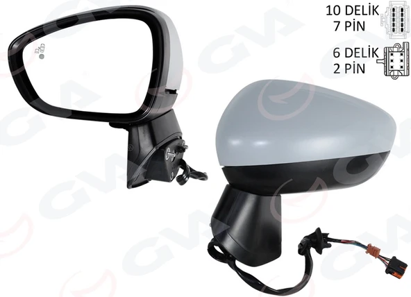 GVA 1090221 DIŞ DİKİZ AYNASI KOMPLE SOL OPEL CROSSLAND 17> ELEKTRİKLİ KATLANIR 13485136-39111502-13466844-39111485 ürün görseli 1