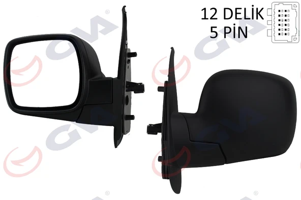 GVA 1016150 DIŞ DİKİZ AYNASI SOL KANGOO 08> ELEKTRİKLİ ISITMALI KONVEKS 5 FİŞ VM-6131EHL 7701068840-8200495731 ürün görseli 1