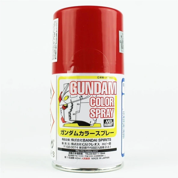 Mr.Hobby SG-04 100 ml. MS Red, Gundam Sprey Model Boyası ürün görseli