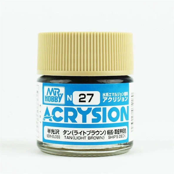 Mr.Hobby N-027 10 ml. Tan, Acrysion Serisi Model Boyası ürün görseli